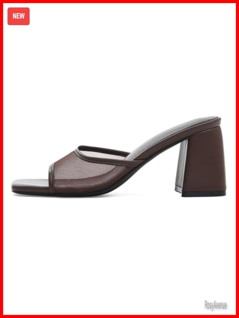 Mattiventon Block Heels for Women Mesh Heeled Sandals